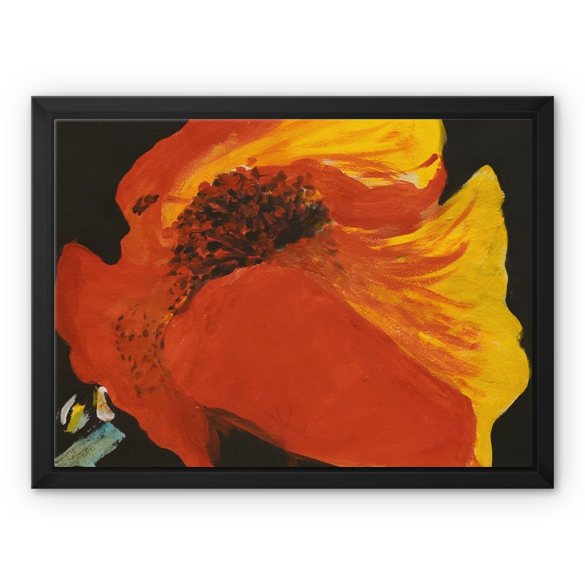 "PAVOR" by Colette Staes Framed Canvas Print