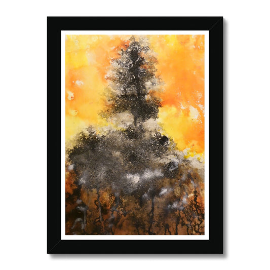 Framed fine art print from original acrylic painting "Joyeux Noel" by François De Lievre Framed Print