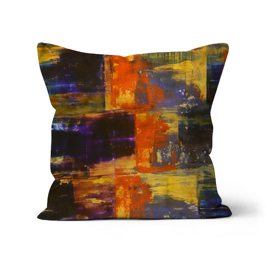 Art Cushion printed from original acrylic painting "Bonjour Monsieur Richter" by François De Lievre Cushion