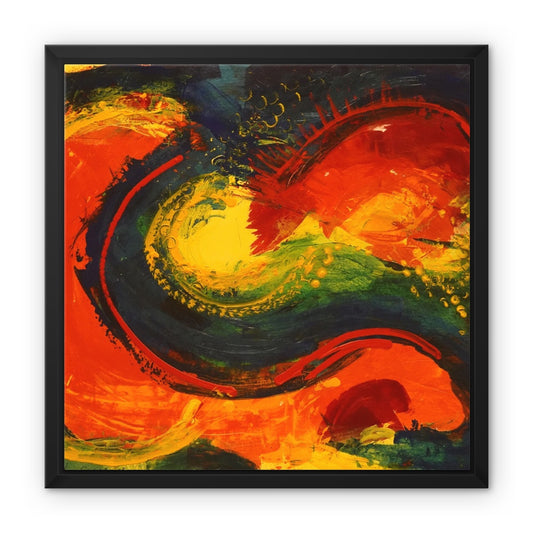 "Elon en S" by Colette Staes Framed Canvas