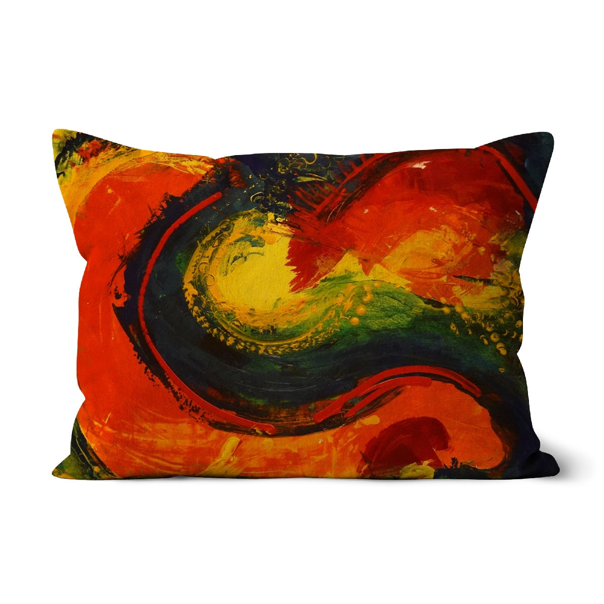 Art Cushion print from original painting "Elon en S" by Colette Staes