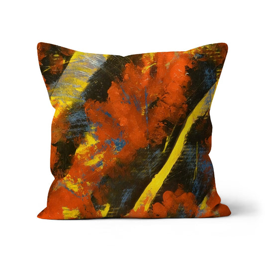 "Le feu dévore un autre feu" de François De Lièvre -Art Cushion