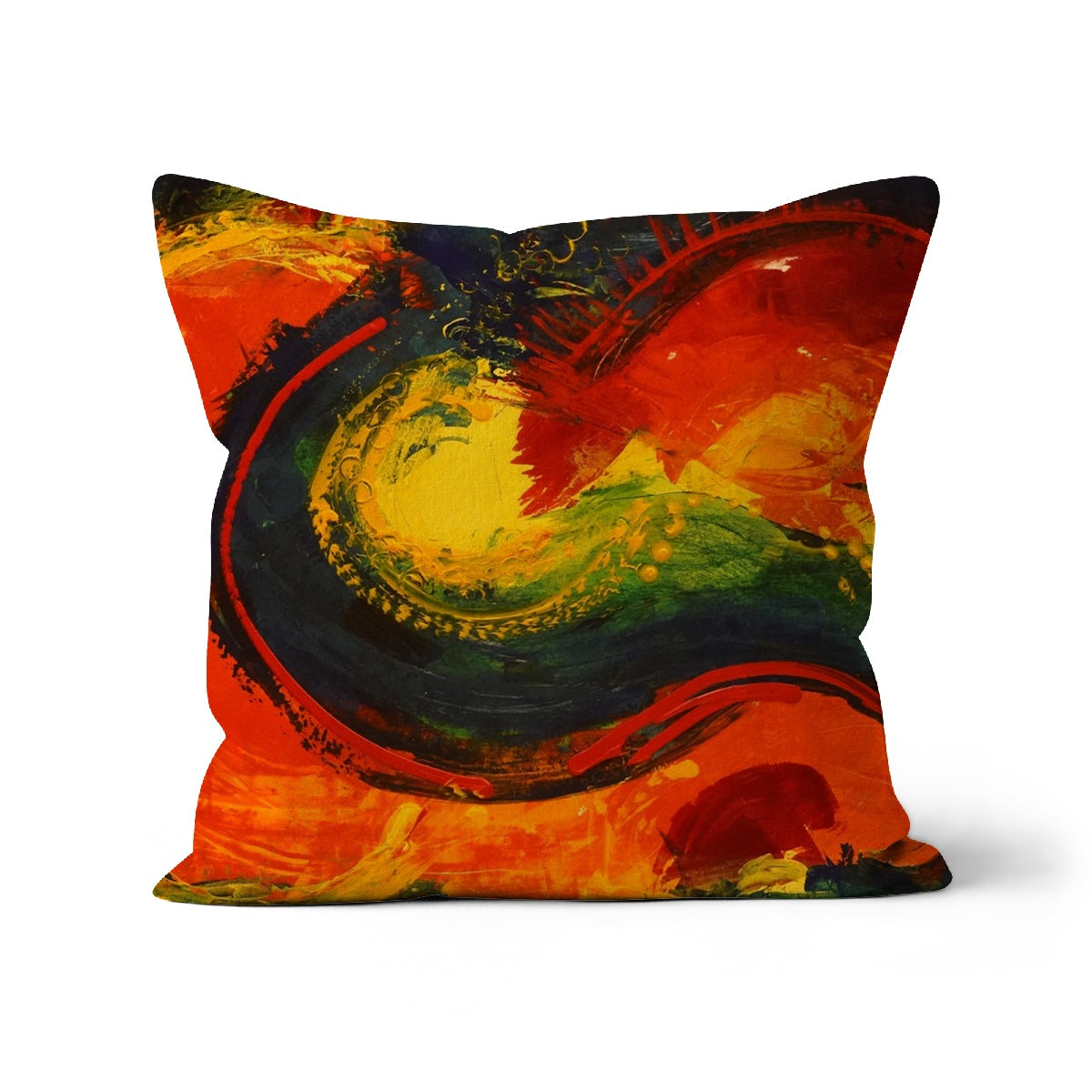 Art Cushion print from original painting "Elon en S" by Colette Staes