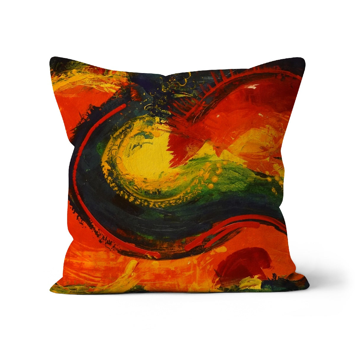 Art Cushion print from original painting "Elon en S" by Colette Staes