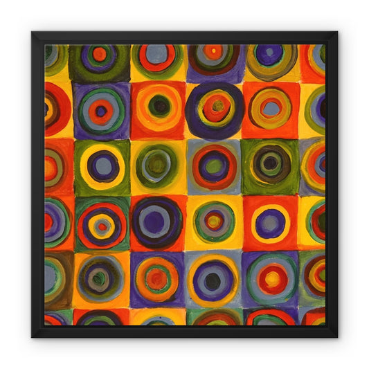 "Mosaique" by Colette Staes Framed Canvas Print